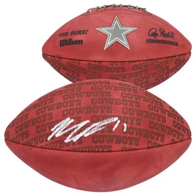 Signierter Duke Showcase-Football von Micah Parsons, Dallas Cowboys Image