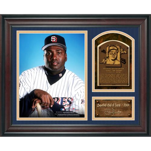 Fanatics Authentic Tony Gwynn San Diego Padres Tom Seaver Baseball Hall of Fame gerahmte Collage, 15 x 17 Zoll, mit Faksimile-Signatur