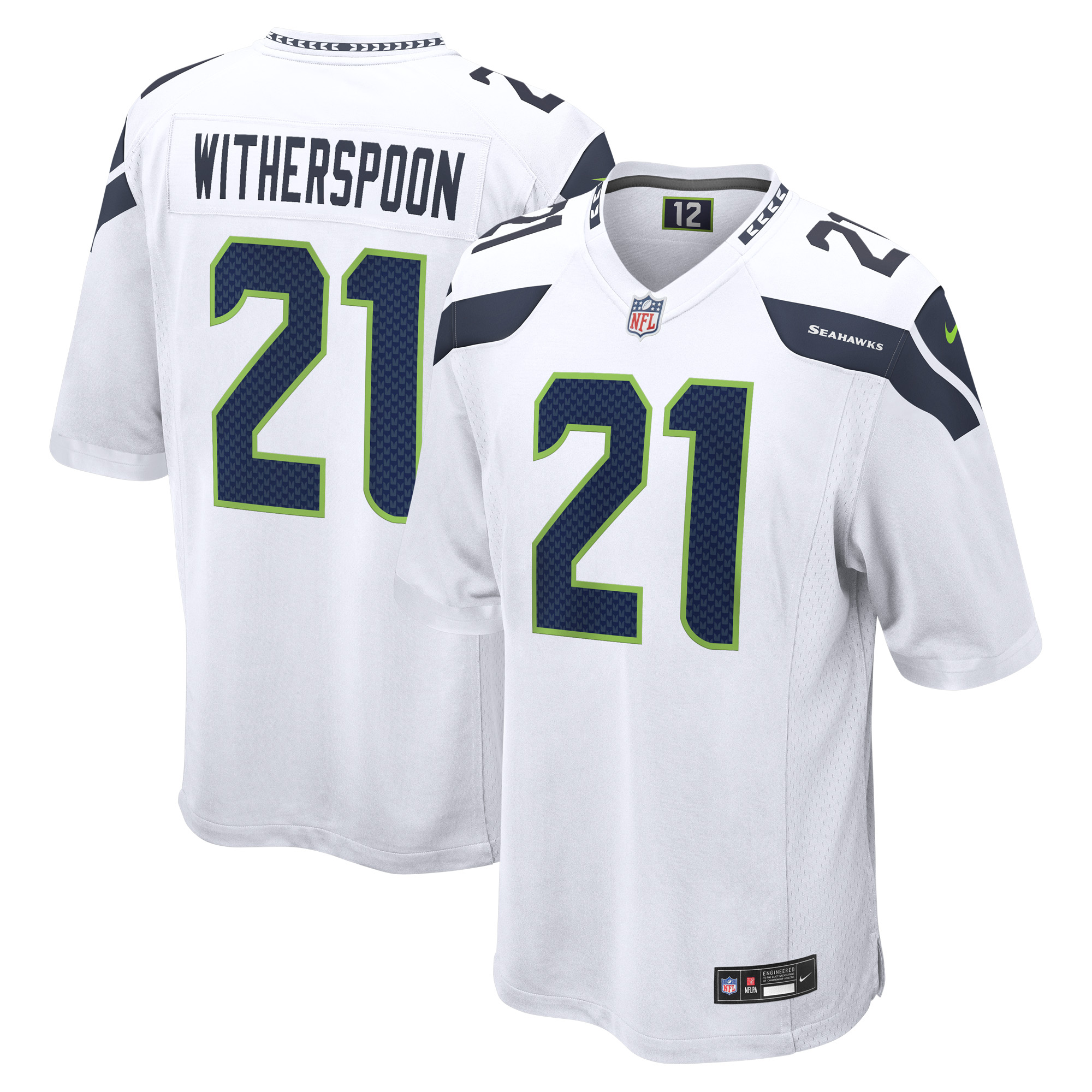 Seattle Seahawks Nike Game Auswärtstrikot - Weiß - Devon Witherspoon - Jugendliche Image