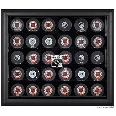Schwarze Vitrine für 30 Pucks der New York Rangers Image