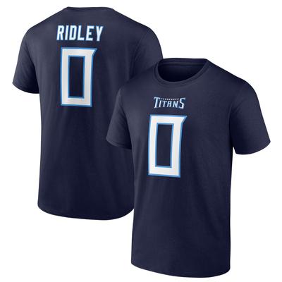 Tennessee Titans Name und Nummer Grafik T-Shirt - Calvin Ridley 0 - Herren Image