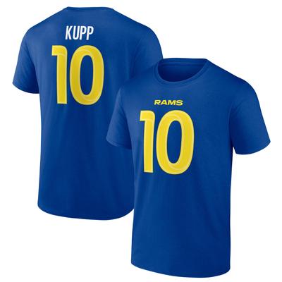 Los Angeles Rams Name und Nummer Grafik T-Shirt - Cooper Kupp 10 - Herren Image