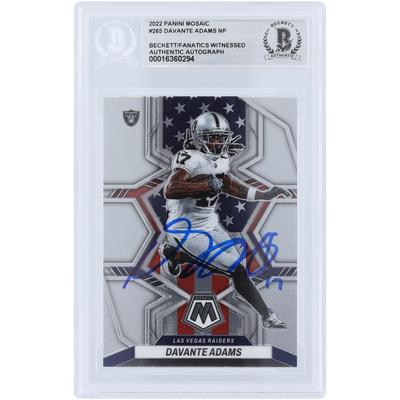 Davante Adams Las Vegas Raiders signierte 2022 Panini Mosaik #265 Beckett Fanatics bezeugte authentifizierte Karte Image