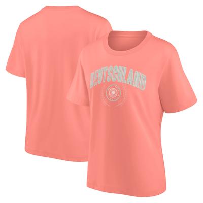 DFB Rebel Academia Grafik-Übergroßes T-Shirt – Coral Haze – Damen Image