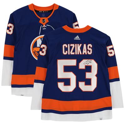 Von Casey Cizikas signiertes Adidas-Trikot der Royal New York Islanders Image