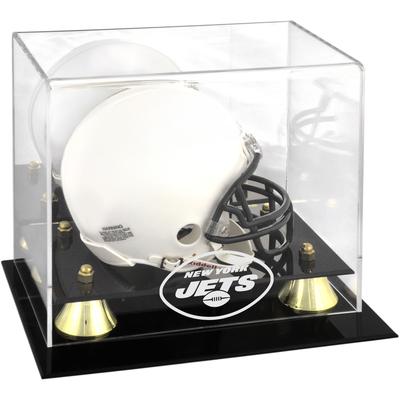 Goldene klassische Mini-Vitrine für New York Jets-Helm Image