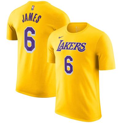 Los Angeles Lakers Nike T-Shirt mit Namen und Nummer – Lebron James – Herren Image
