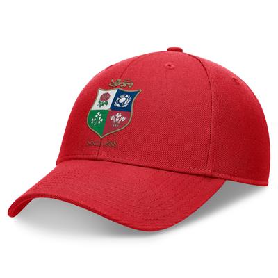 British & Irish Lions Core Strukturierte verstellbare Kappe – Rot Image