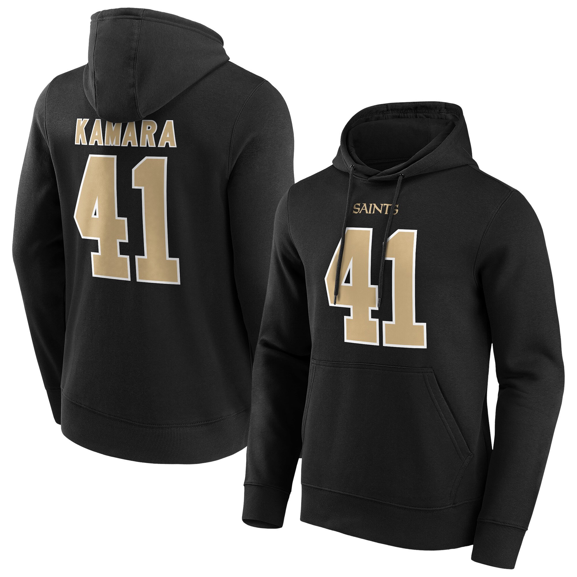 New Orleans Saints Home Name & Nummer Hoodie - Alvin Kamara - Herren Image