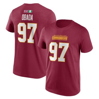 Washington Commanders Name und Number T-Shirt - Efe Obada 97 - Herren Image