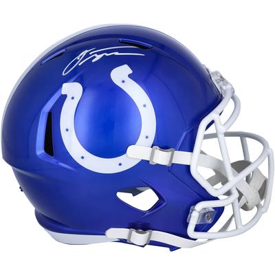 Jonathan Taylor Indianapolis Colts signierter Riddell Flash Alternate Speed Replica-Helm Image