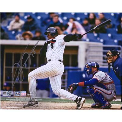 Von Frank Thomas signiertes Schlagfoto der Chicago White Sox, 20,3 x 25,4 cm Image