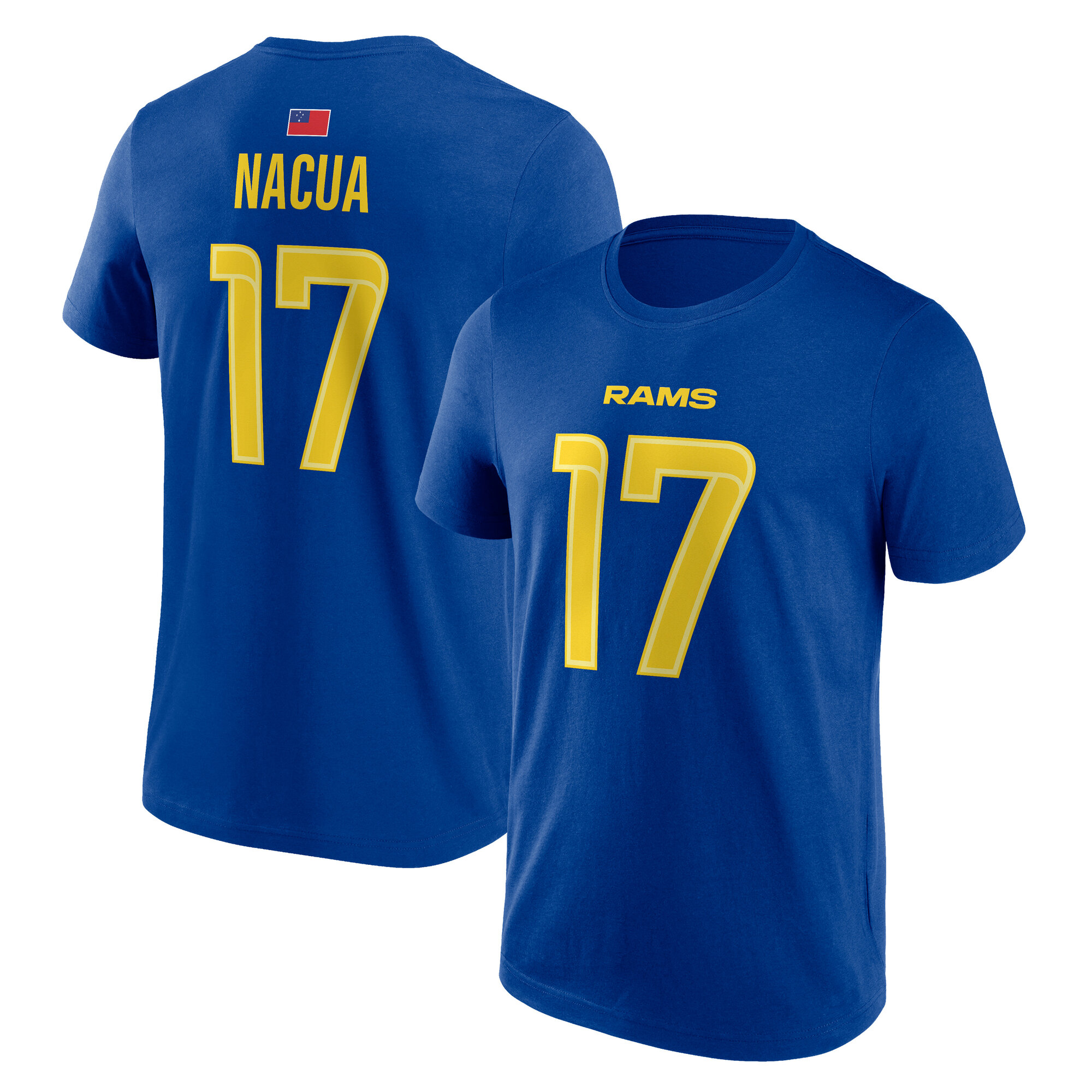 "Los Angeles Rams Name und Number T-Shirt - Puka Nacua 17 - Herren" Image