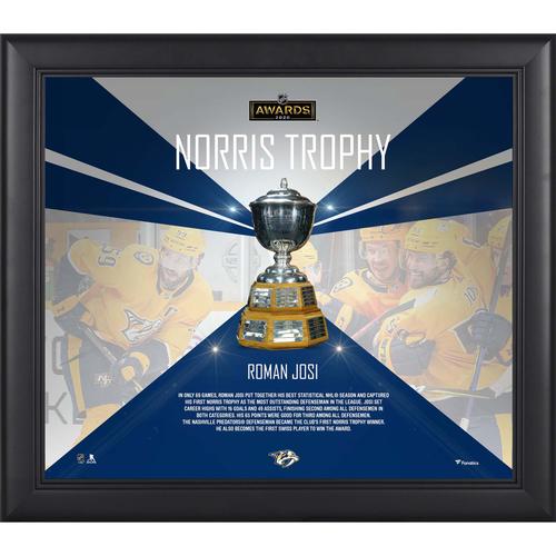 Roman Josi, Nashville Predators, gerahmt, 15 x 17 Zoll, 2020 NHL Awards, Norris Trophy-Gewinner-Collage