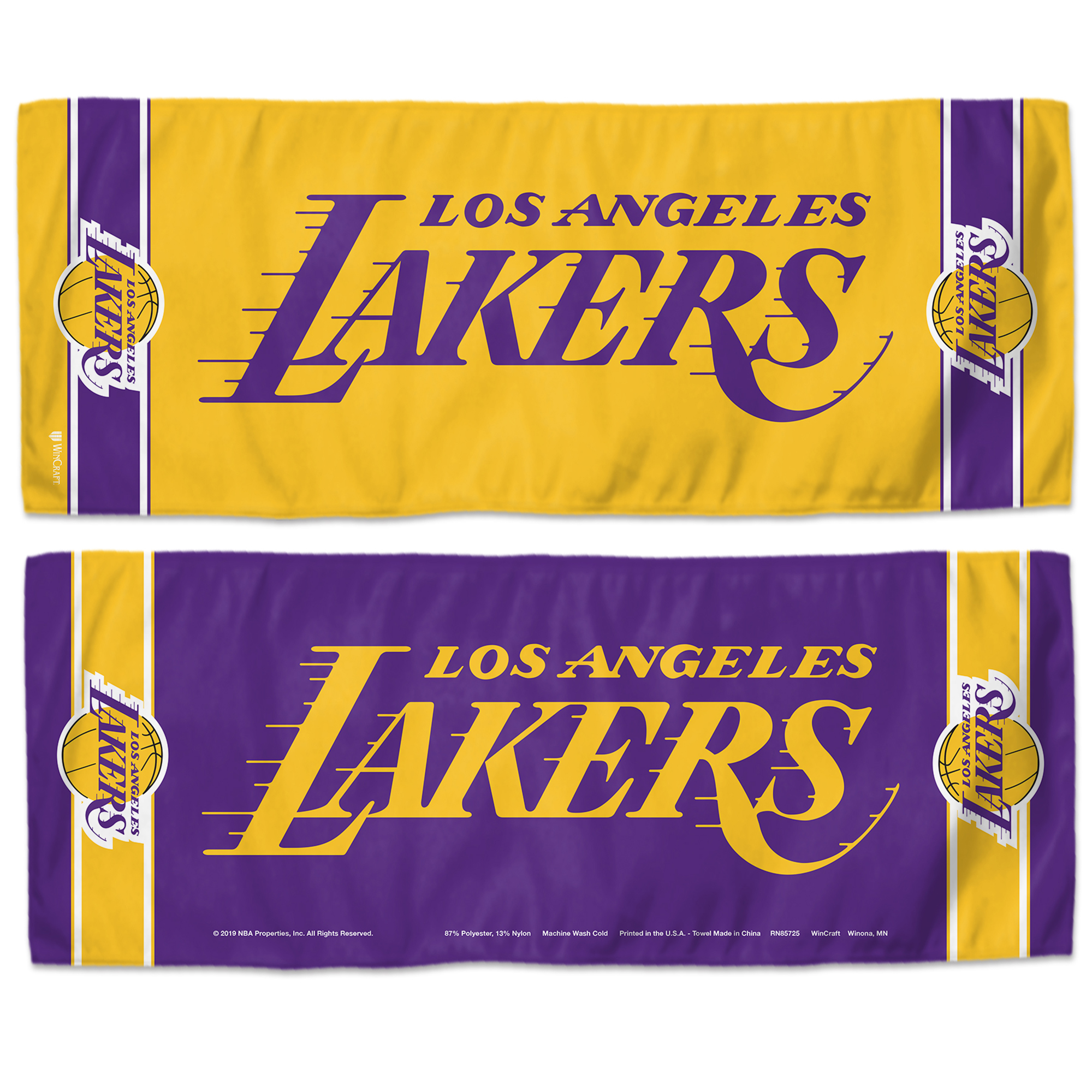 Kühlendes Handtuch der Los Angeles Lakers – 12 x 30 Zoll Image