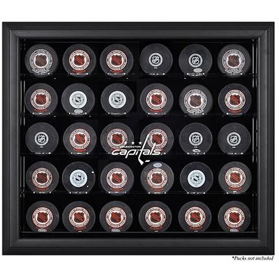 Schwarze Vitrine für 30 Pucks der Washington Capitals Image