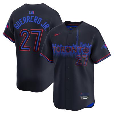 Schwarzes Nike Vladimir Guerrero Jr. Toronto Blue Jays 2024 City Connect Limited-Spielertrikot für Herren Image