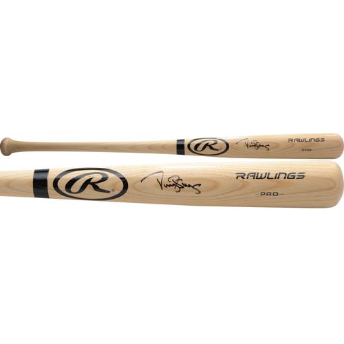 Darryl Strawberry New York Mets signierter blonder Rawlings Pro Model-Schläger