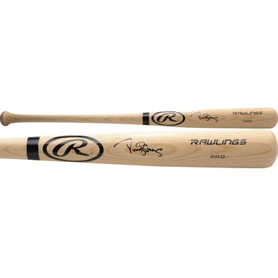 Darryl Strawberry New York Mets signierter blonder Rawlings Pro Model-Schläger Image