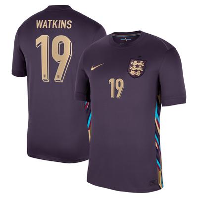 England Nike Stadion-Auswärtstrikot 2024 mit Aufdruck Watkins 19 Image