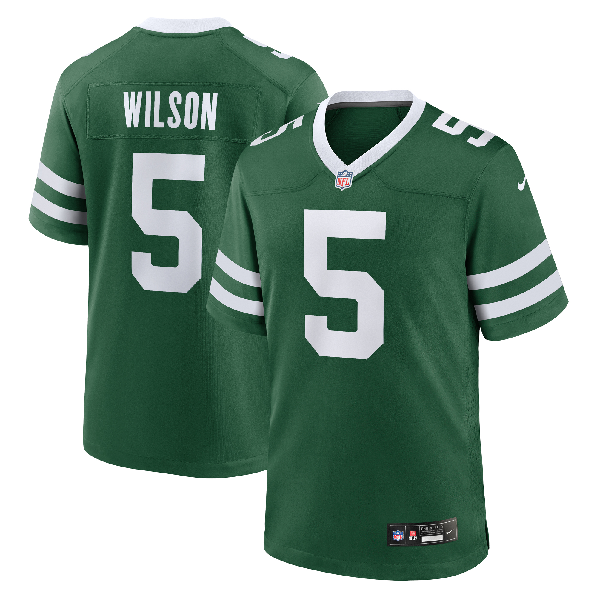 New York Jets Nike Game Heimtrikot - Grün - Garrett Wilson - Herren Image