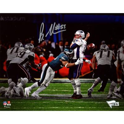 Autogrammfoto der Philadelphia Eagles mit Sack Fumble von Brandon Graham, Super Bowl LII Champions, 20,3 x 25,4 cm Image