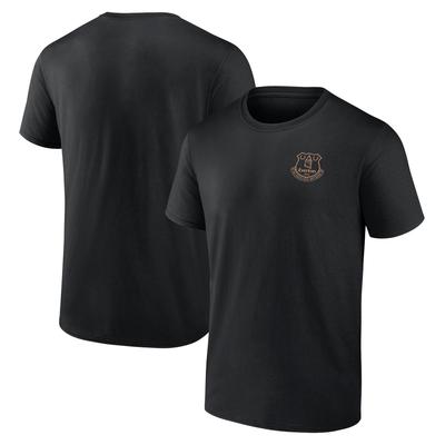 Everton Essentials T-Shirt mit kleinem Wappen – Schwarz – Herren Image