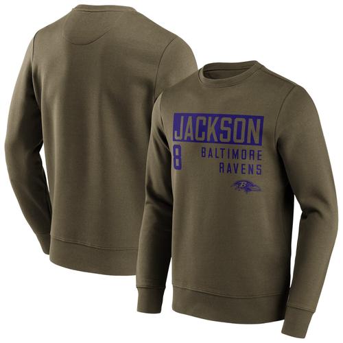 Baltimore Ravens Fashion Name & Number Crew Sweatshirt - Lamar Jackson - Herren