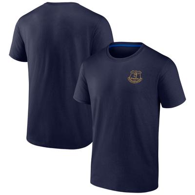 Everton Essentials T-Shirt mit kleinem Wappen – Marineblau – Herren Image