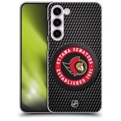 Ottawa Senators NHL Puck Texture Grafik Phone Case - Samsung Image