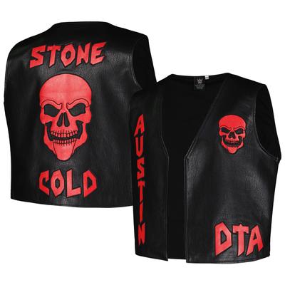 Schwarze „Stone Cold“-Weste von Steve Austin DTA Replica für Herren Image