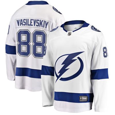 Tampa Bay Lightning Fanatics Branded Away Breakaway Jersey - Andrei Vasilevskiy - Mens Image