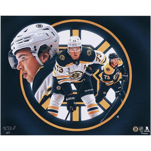 Charlie McAvoy Boston Bruins Fotodruck, 40,6 x 50,8 cm, signiert vom Künstler Brian Konnick, limitierte Auflage von 25 Stück