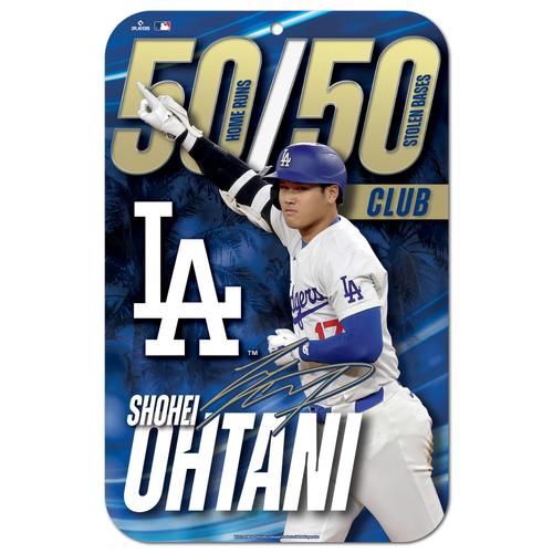 WinCraft Shohei Ohtani Los Angeles Dodgers 50/50 Club 11, 27,9 x 43,2 cm, für drinnen und draußen