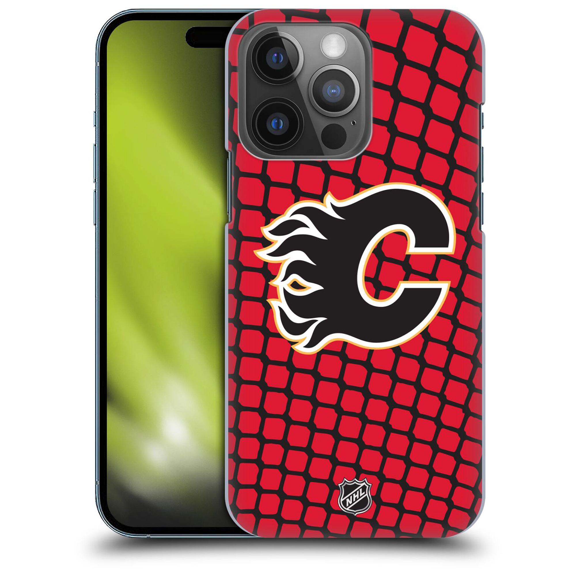 Calgary Flames NHL Net Pattern Grafik Phone Case - iPhone Image