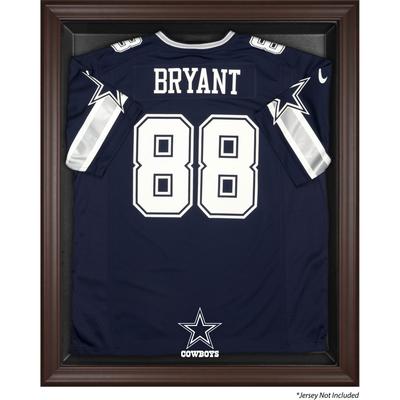 Dallas Cowboys – Braune Vitrine mit Logo-Rahmen für Trikots Image