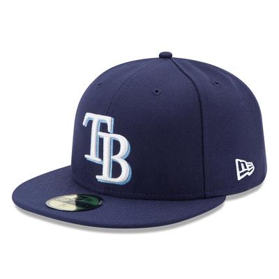 Eng anliegende Tampa Bay Rays New Era Authentic 59FIFTY Spielerkappe Image