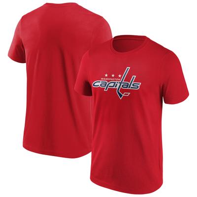 Washington Capitals Fanatics Branded Iconic Primary Color Logo Graphic T-Shirt – Rot – Herren Image
