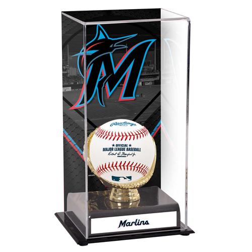 Sublimierte Vitrine mit Bild der Miami Marlins