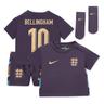 England Nike Away Stadium Mini Kit 2024 – Baby mit Aufdruck Bellingham 10