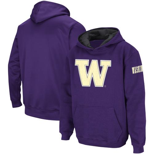 Colosseum Lila Washington Huskies Big Logo Pullover Hoodie für Jugendliche