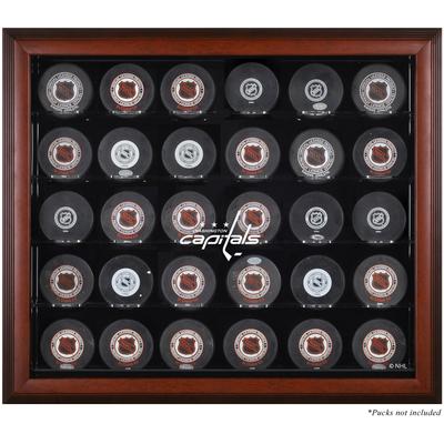 Mahagoni-Vitrine für 30 Pucks der Washington Capitals Image