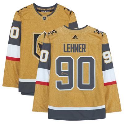 Robin Lehner Vegas Golden Knights signiertes goldenes alternatives authentisches Adidas-Trikot Image