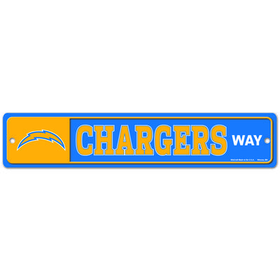 Straßenschild Los Angeles Chargers – 3,75h x 19b in Image