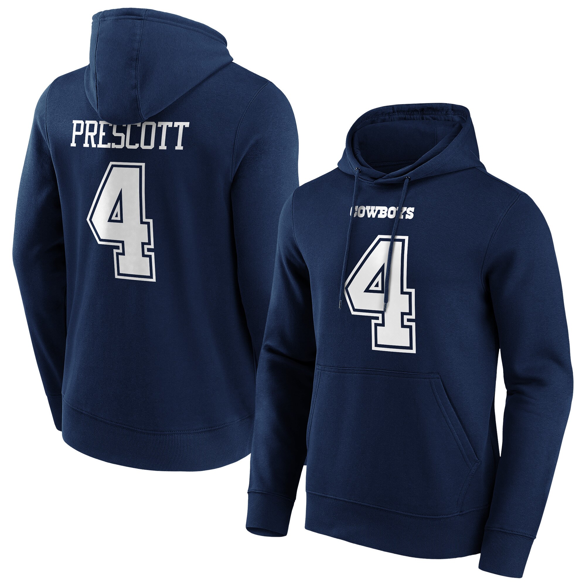 Dallas Cowboys Home Name & Number Hoodie - Dak Prescott - Herren - Big & Tall Image