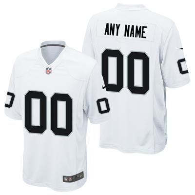 Las Vegas Raiders Nike Game Auswärtstrikot - Weiß - Personalisiert - Herren Image