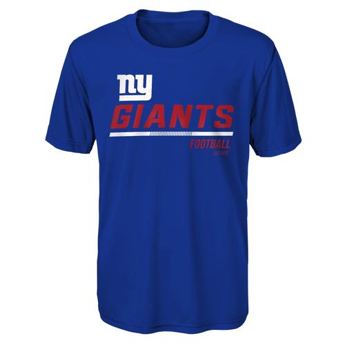 New York Giants Engage Poly Dri-Tek T-Shirt - Junior