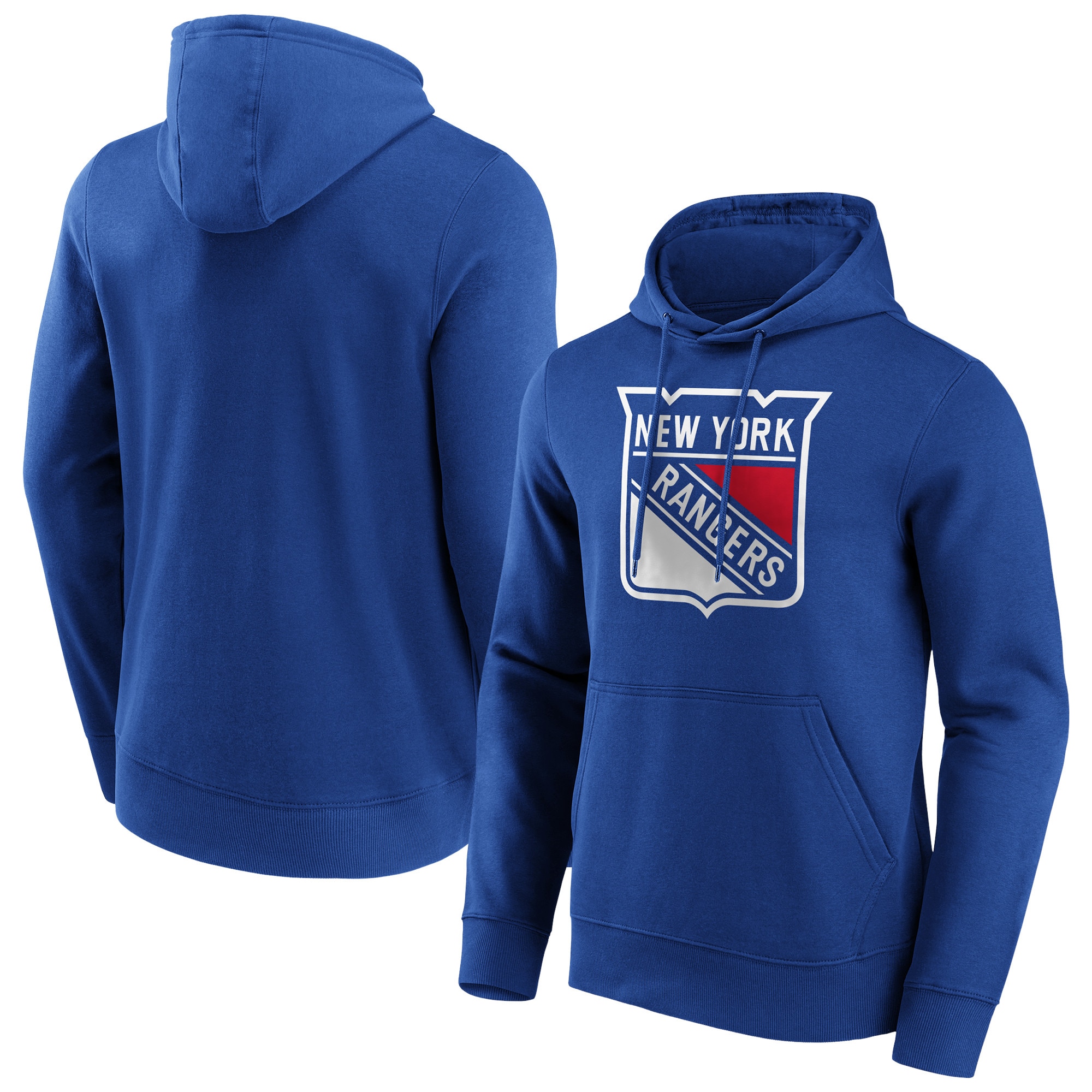 "New York Rangers Fanatics Branded Iconic Primary Color Logo Graphic Hoodie – Königsblau – Herren" Image
