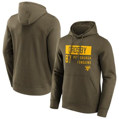 Pittsburgh Penguins Fanatics Branded Fashion Name & Number Hoodie – Sidney Crosby 87 – Herren Image