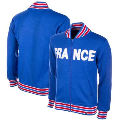 Frankreich 1960er Retro-Fußballjacke Image
